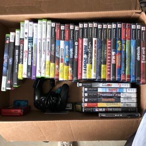 Xbox 360 games, play station 2 games and psp games